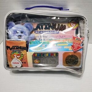 New TY Beanie‎ Babies Official Club Platinum Edition Collectors Case Set 1999